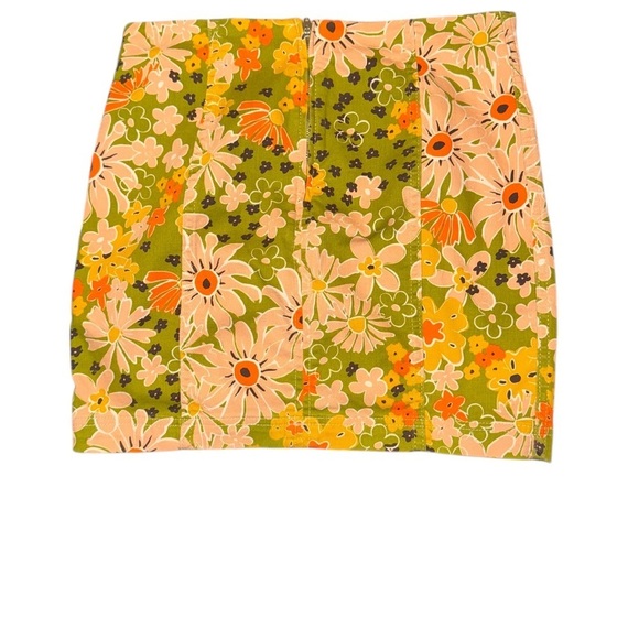 Free People Floral Mini Skirt - Picture 6 of 8